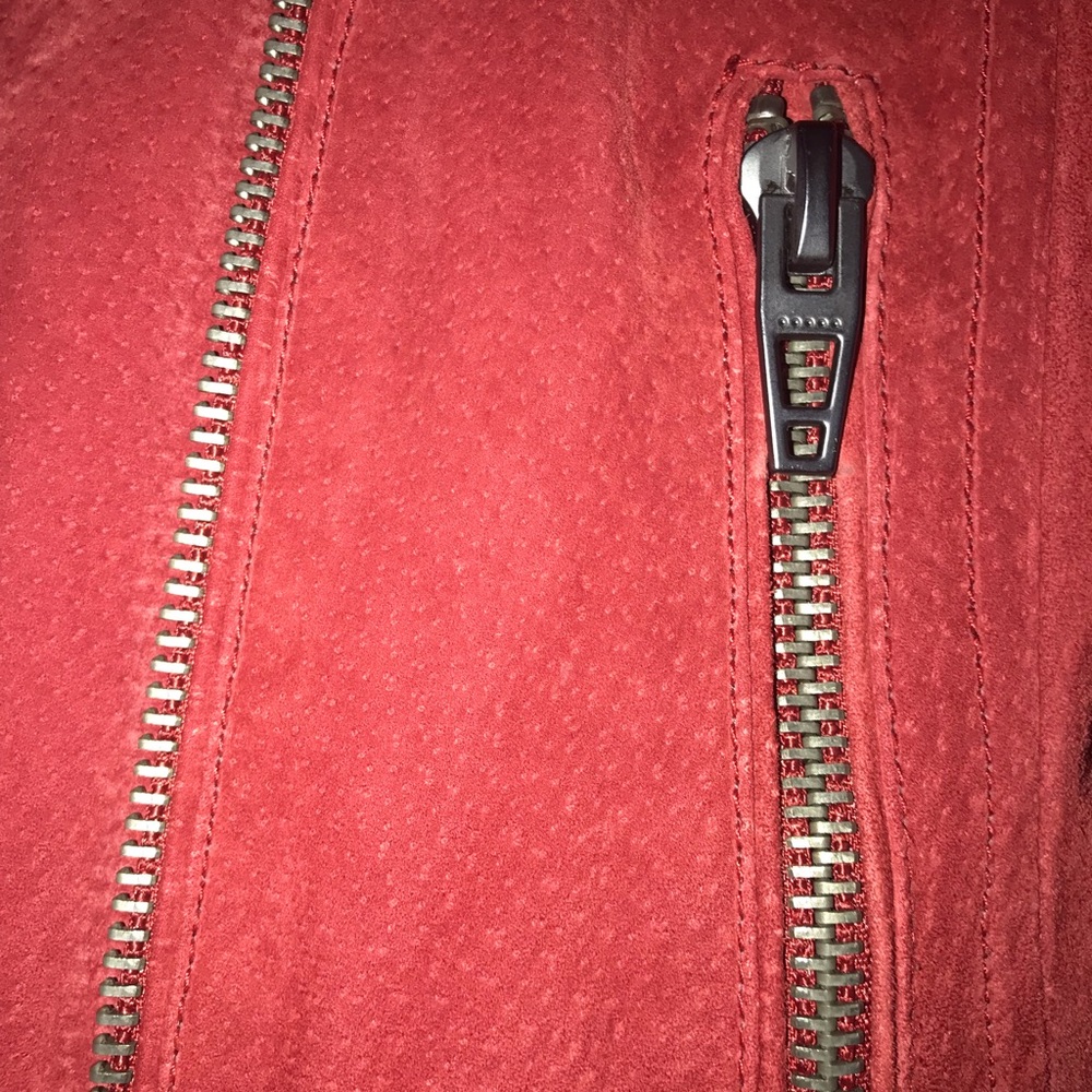 Red Suede Jacket - Picture 6 of 7